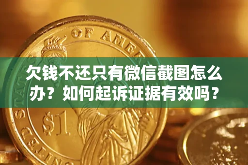 武汉欠钱不还只有微信截图怎么办？如何起诉证据有效吗？