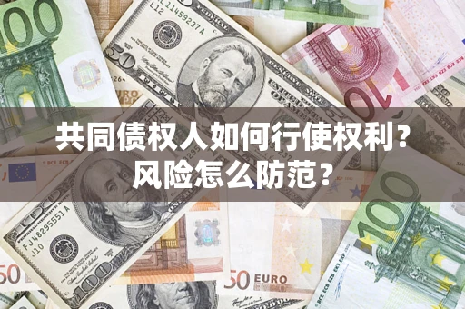 武汉共同债权人如何行使权利？风险怎么防范？