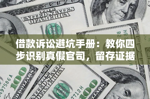 武汉借款诉讼避坑手册：教你四步识别真假官司，留存证据不踩雷