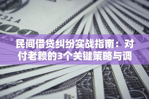 武汉民间借贷纠纷实战指南：对付老赖的3个关键策略与调解盲区解析
